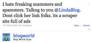 blogworld tweet