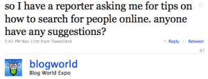 blogworld tweet