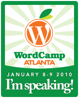 I'm speaking at WordCamp Atlanta!