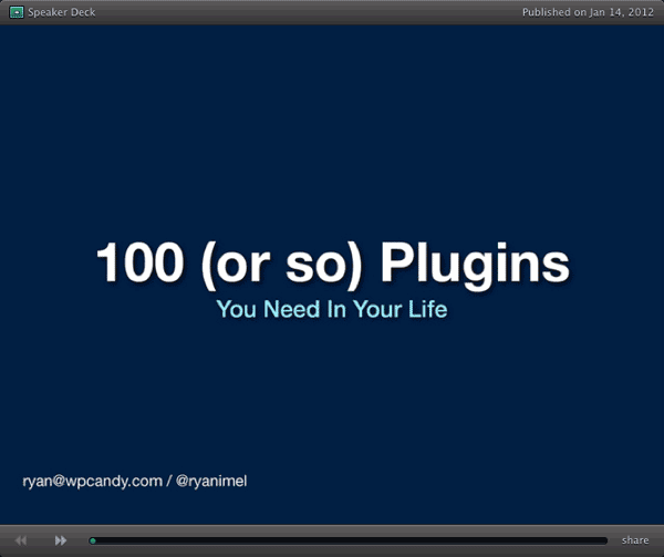 100 (or so) Plugins You Need in Your Life, by Ryan Imel