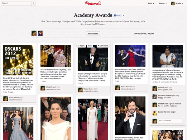 Pinterest - Academy Awards