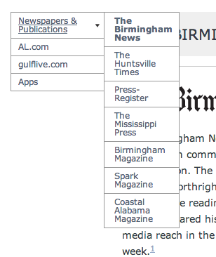 Alabama Media Group properties