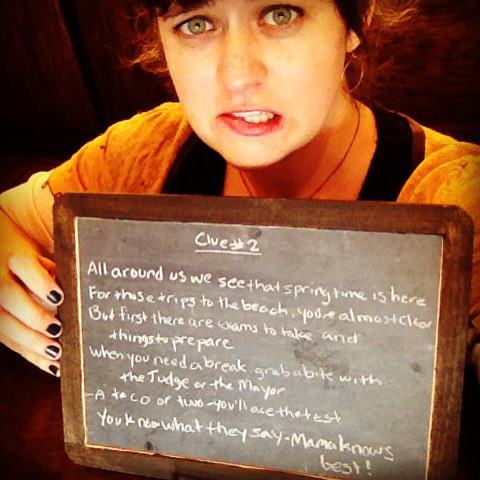 Church Street Coffee and Books scavenger hunt clue