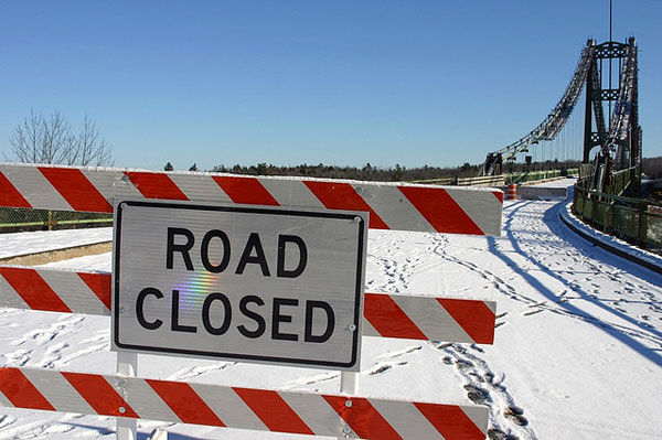 bridge road closed