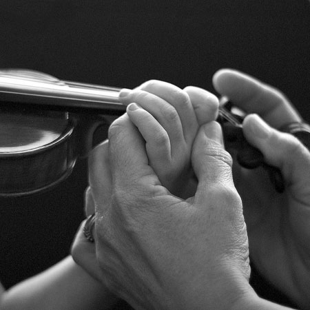 teaching violin