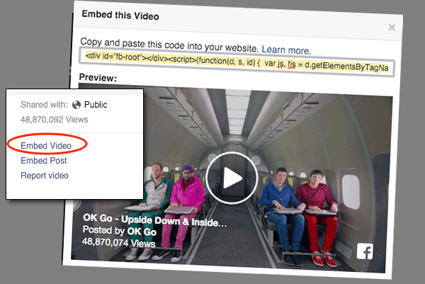 OK Go video embed
